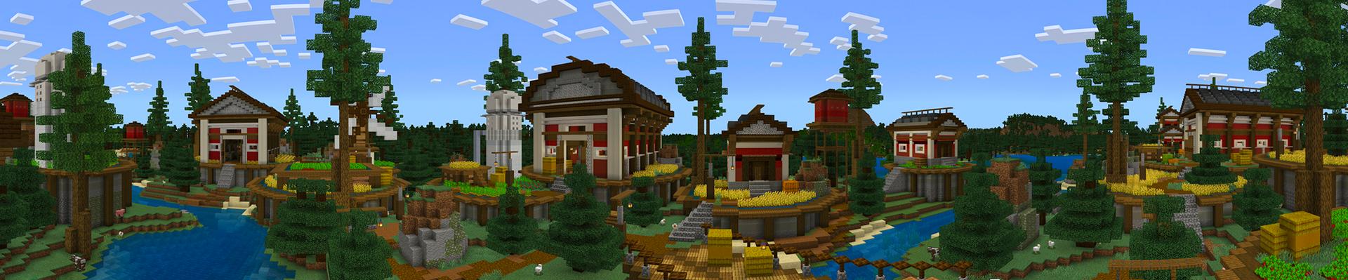 Panorama of the Minecraft Bedrock Marketplace product Farm Life created by Dalibu Studios.