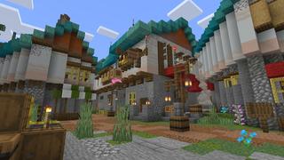 Screenshot of the Minecraft Bedrock Marketplace product Fishing Gives OP Loot created by Dalibu Studios.