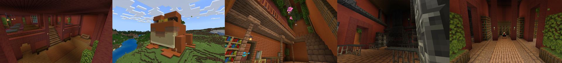Panorama of the Minecraft Bedrock Marketplace product Frog Survival created by Dalibu Studios.
