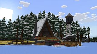 Screenshot of the Minecraft Bedrock Marketplace product Frozen Villa created by Dalibu Studios.