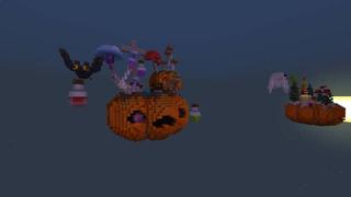 Screenshot of the Minecraft Bedrock Marketplace product Halloween Skyblock created by Dalibu Studios.