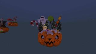 Screenshot of the Minecraft Bedrock Marketplace product Halloween Skyblock created by Dalibu Studios.