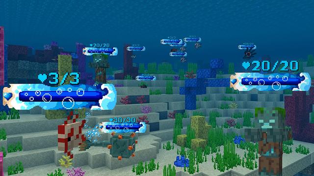 Screenshot of the Minecraft Bedrock Marketplace product Health Bars Pro Add-On created by Dalibu Studios.