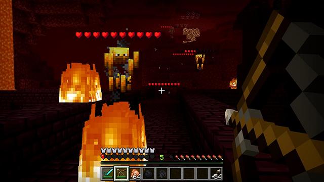 Screenshot of the Minecraft Bedrock Marketplace product Health Bars Pro Add-On created by Dalibu Studios.