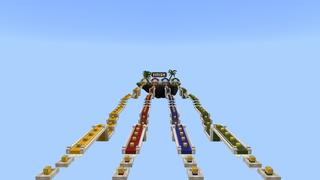 Screenshot of the Minecraft Bedrock Marketplace product Luckyblock Race created by Dalibu Studios.