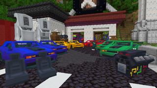 Screenshot of the Minecraft Bedrock Marketplace product Modern Muscle Cars created by Dalibu Studios.