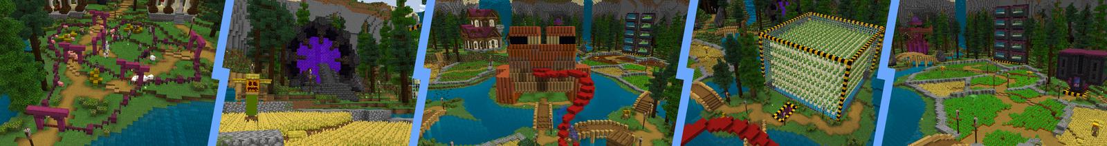 Panorama of the Minecraft Bedrock Marketplace product Ocean Base created by Dalibu Studios.