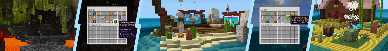 Panorama of the Minecraft Bedrock Marketplace product One Block Ocean created by Dalibu Studios.