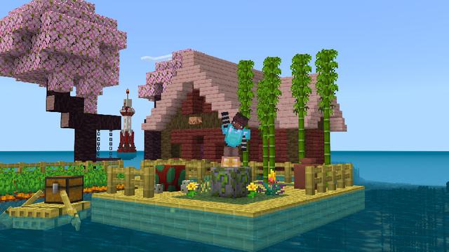 Screenshot of the Minecraft Bedrock Marketplace product One Block Ocean created by Dalibu Studios.