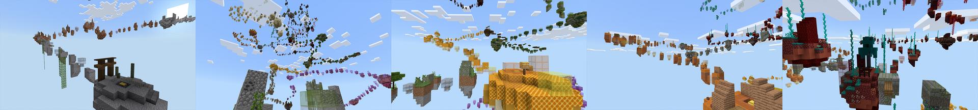 Panorama of the Minecraft Bedrock Marketplace product Parkour created by Dalibu Studios.
