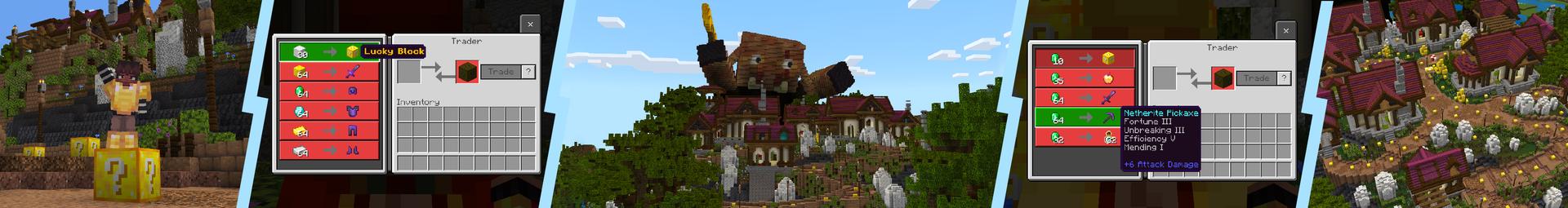 Panorama of the Minecraft Bedrock Marketplace product Piglin Attack created by Dalibu Studios.