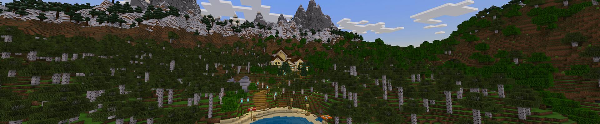 Panorama of the Minecraft Bedrock Marketplace product Secret Base created by Dalibu Studios.