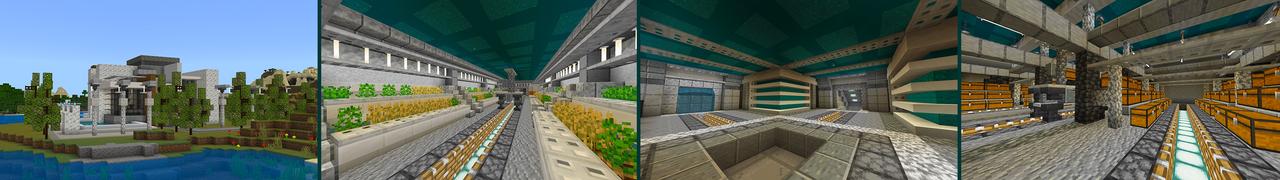 Panorama of the Minecraft Bedrock Marketplace product Secret Laboratory created by Dalibu Studios.