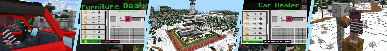 Panorama of the Minecraft Bedrock Marketplace product Security Mansion created by Dalibu Studios.