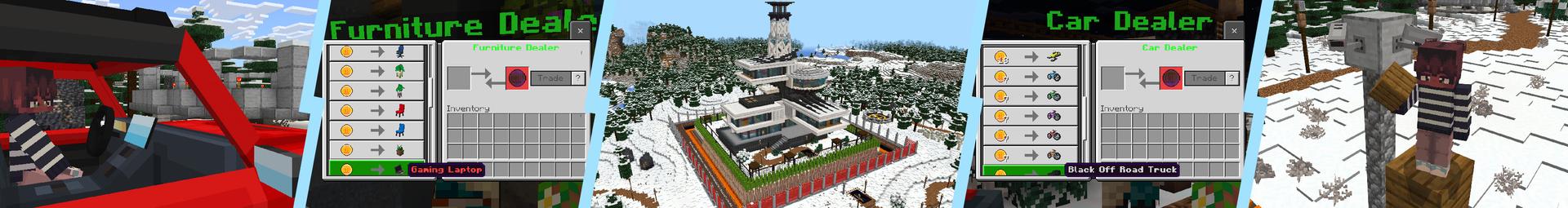 Panorama of the Minecraft Bedrock Marketplace product Security Mansion created by Dalibu Studios.