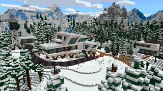Screenshot of the Minecraft Bedrock Marketplace product Ski House created by Dalibu Studios.