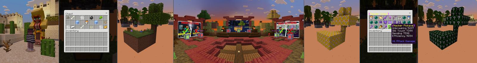 Panorama of the Minecraft Bedrock Marketplace product Skyblock+ Bundle created by Dalibu Studios.