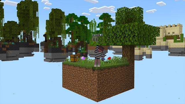 Screenshot of the Minecraft Bedrock Marketplace product Skyblock+ Bundle created by Dalibu Studios.