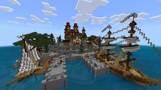 Screenshot of the Minecraft Bedrock Marketplace product Treasure Island created by Dalibu Studios.