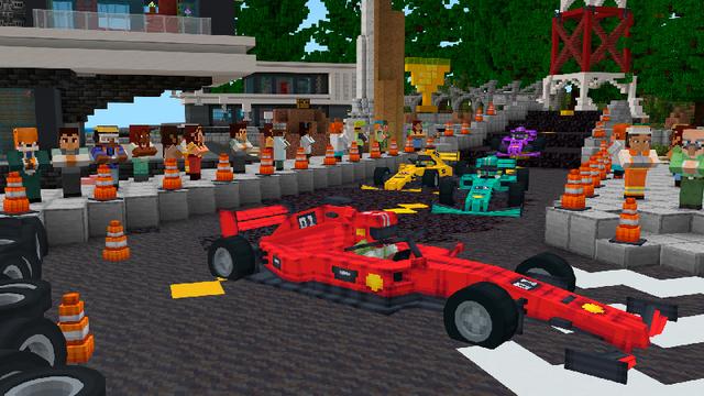 Screenshot of the Minecraft Bedrock Marketplace product Vehicles Add-On created by Dalibu Studios.
