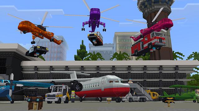 Screenshot of the Minecraft Bedrock Marketplace product Vehicles Add-On created by Dalibu Studios.