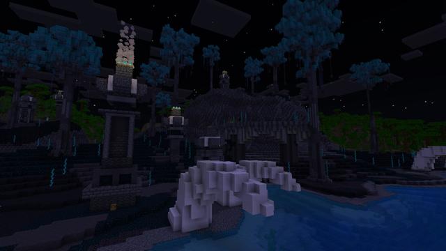 Screenshot of the Minecraft Bedrock Marketplace product Warden Biome created by Dalibu Studios.