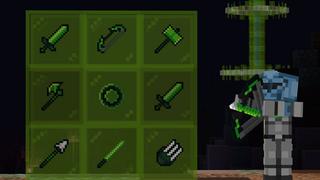 Screenshot of the Minecraft Bedrock Marketplace product Alien Weapons created by Dark Lab Creations.