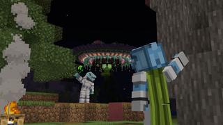 Screenshot of the Minecraft Bedrock Marketplace product Alien Weapons created by Dark Lab Creations.