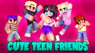 Thumbnail of the Minecraft Bedrock Marketplace product Cute Teen Friends created by Dark Lab Creations.