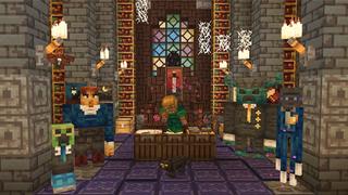 Screenshot of the Minecraft Bedrock Marketplace product Dark Academia created by Dark Lab Creations.