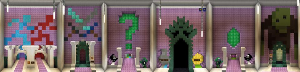 Panorama of the Minecraft Bedrock Marketplace product Economy Wars The Wither Slayer created by Dark Lab Creations.