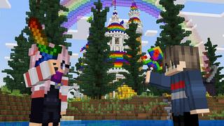 Screenshot of the Minecraft Bedrock Marketplace product End of the Rainbow created by Dark Lab Creations.