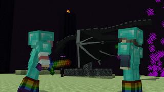 Screenshot of the Minecraft Bedrock Marketplace product End of the Rainbow created by Dark Lab Creations.