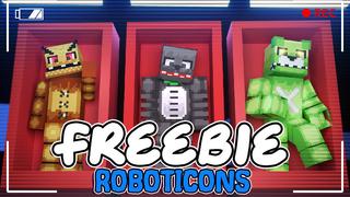 Thumbnail of the Minecraft Bedrock Marketplace product Freebie Roboticons created by Dark Lab Creations.
