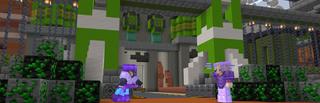 Panorama of the Minecraft Bedrock Marketplace product Hacker Ores created by Dark Lab Creations.