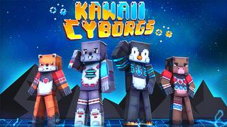 Thumbnail of the Minecraft Bedrock Marketplace product Kawaii Cyborgs created by Dark Lab Creations.