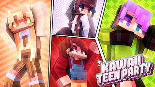 Thumbnail of the Minecraft Bedrock Marketplace product Kawaii Teen Party created by Dark Lab Creations.