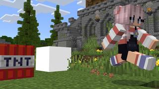 Screenshot of the Minecraft Bedrock Marketplace product Lucky Air Drops created by Dark Lab Creations.