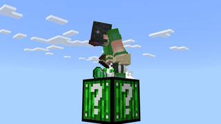 Screenshot of the Minecraft Bedrock Marketplace product One Block Hacker created by Dark Lab Creations.