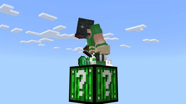 Screenshot of the Minecraft Bedrock Marketplace product One Block Hacker created by Dark Lab Creations.
