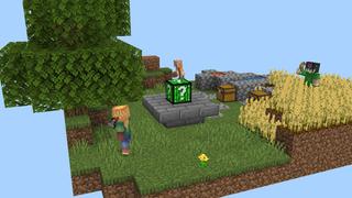 Screenshot of the Minecraft Bedrock Marketplace product One Block Hacker created by Dark Lab Creations.