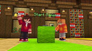 Screenshot of the Minecraft Bedrock Marketplace product One Block TNT created by Dark Lab Creations.