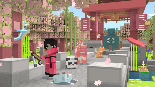 Screenshot of the Minecraft Bedrock Marketplace product Pastel Paradise created by Dark Lab Creations.