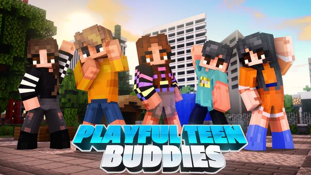 Thumbnail of the Minecraft Bedrock Marketplace product Playful Teen Buddies created by Dark Lab Creations.