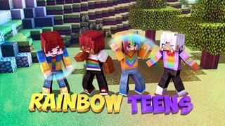 Thumbnail of the Minecraft Bedrock Marketplace product Rainbow Teens created by Dark Lab Creations.