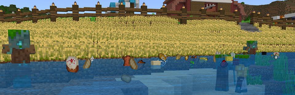 Panorama of the Minecraft Bedrock Marketplace product Random Loot created by Dark Lab Creations.