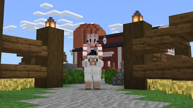 Screenshot of the Minecraft Bedrock Marketplace product Ride With Mobs created by Dark Lab Creations.
