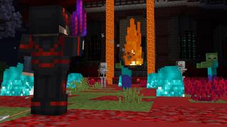Screenshot of the Minecraft Bedrock Marketplace product Secret Demon Base created by Dark Lab Creations.