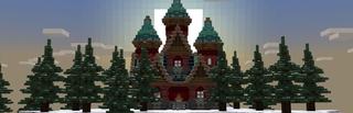 Panorama of the Minecraft Bedrock Marketplace product Secret Winter Base created by Dark Lab Creations.