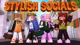 Thumbnail of the Minecraft Bedrock Marketplace product Stylish Socials created by Dark Lab Creations.